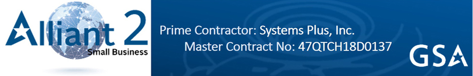 Systems Plus has a large portfolio of Government Wide Acquisition Contracts